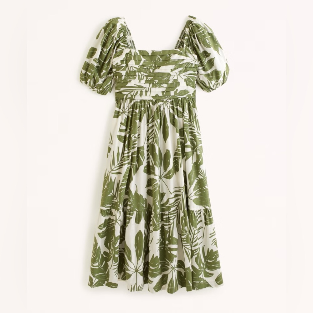 Emerson poplin puff sleeve midi dress